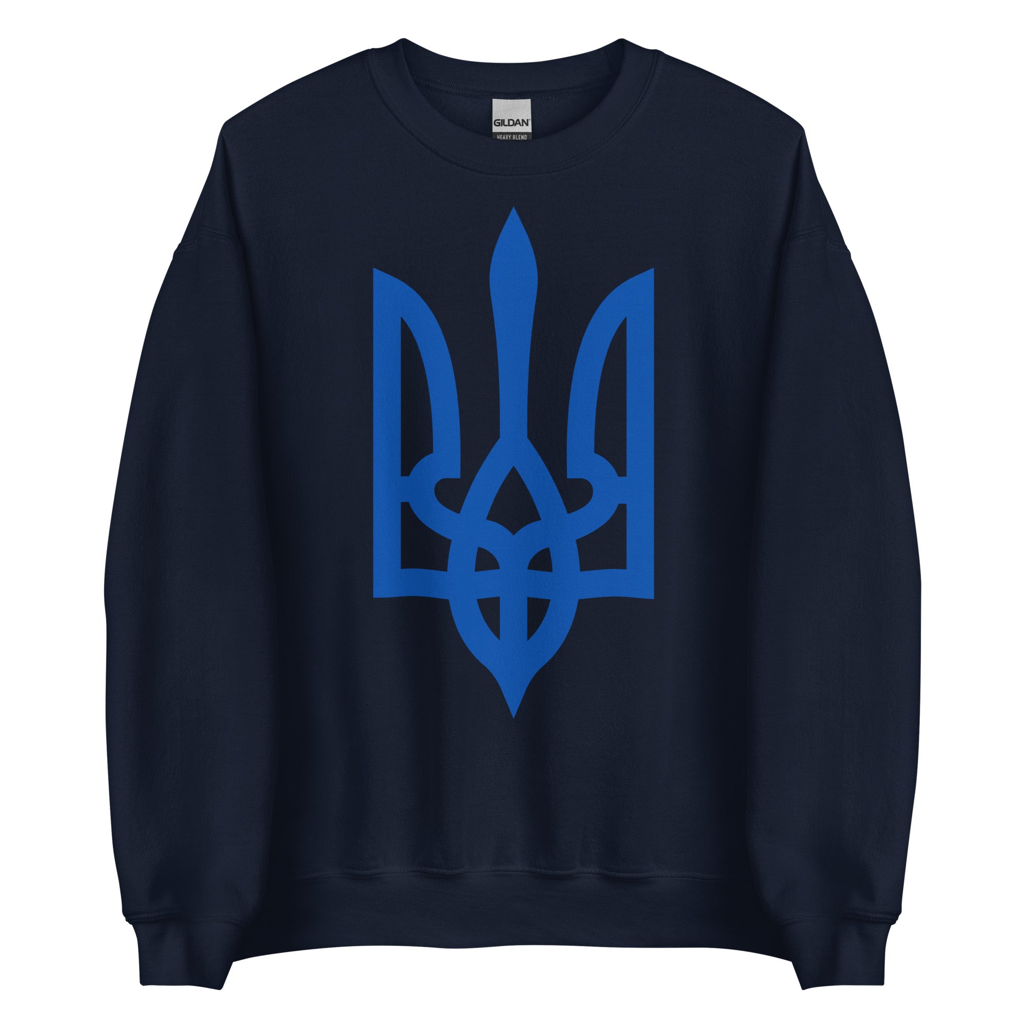 Blue Tryzub - Adult Crewneck Sweatshirt - Saint Javelin