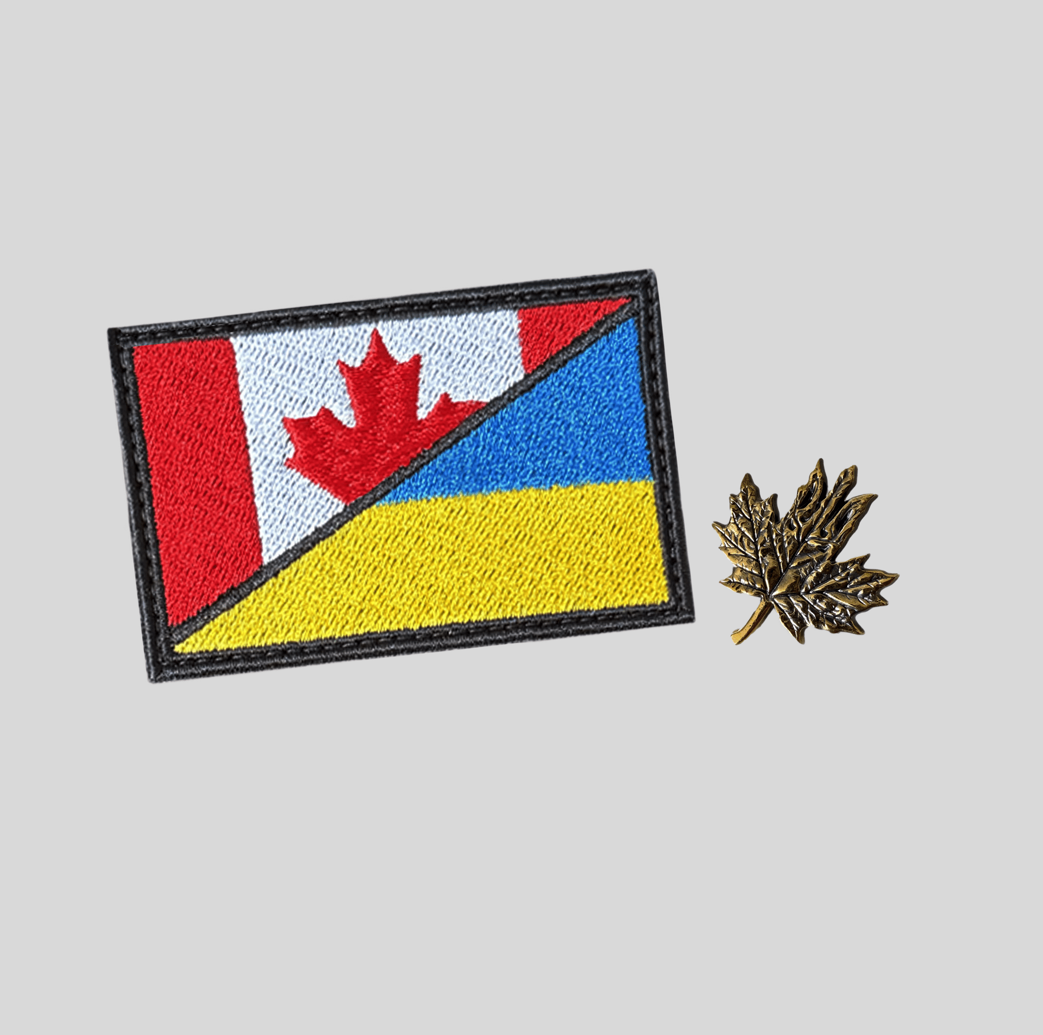 Canada Patch + Pin Bundle (Recycled Artillery Shells)