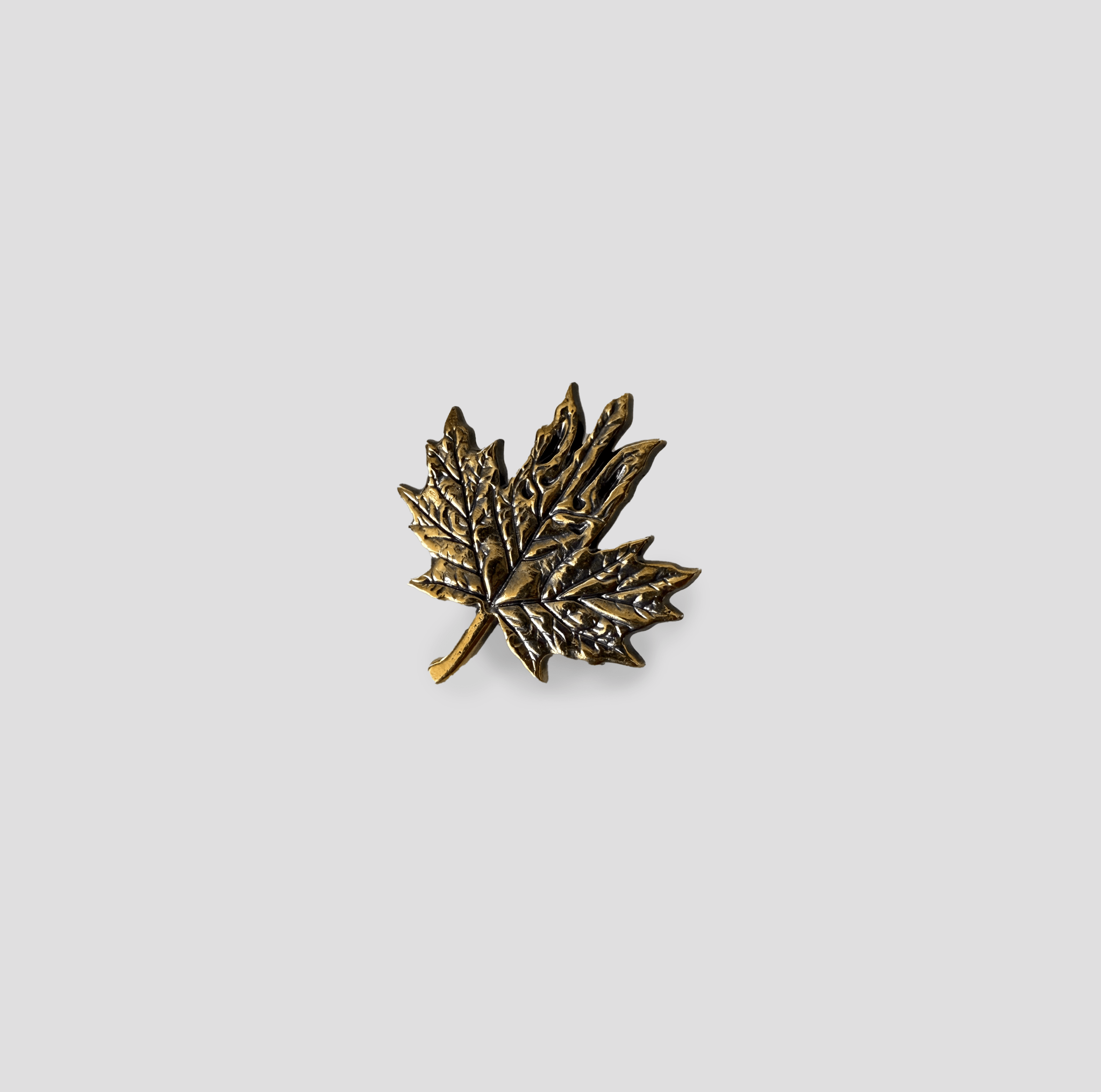 Maple Leaf Tryzub - Pin (Recycled Artillery Shells)