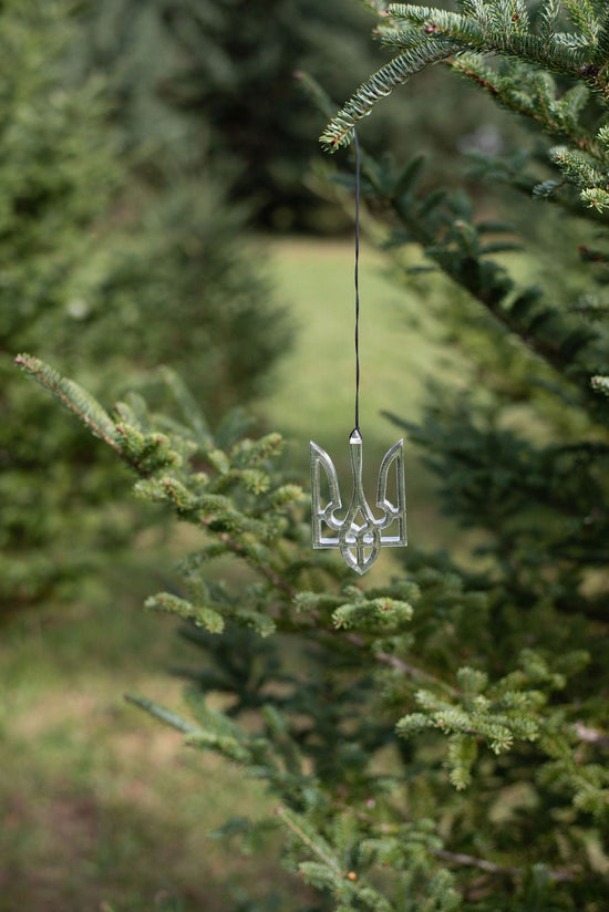 Clear Tryzub Ornament – Saint Javelin