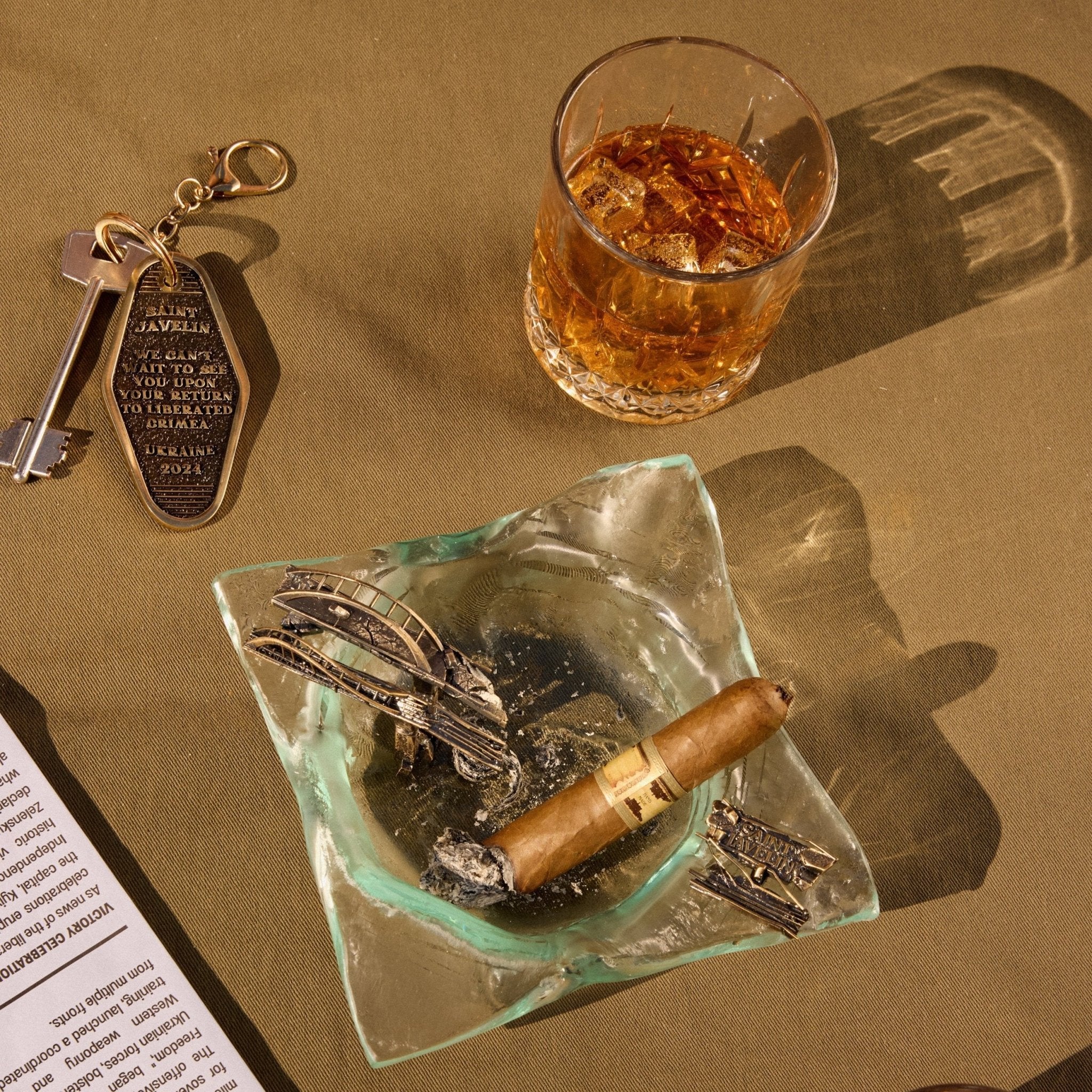 Club Access Keychain (Recycled Artillery Shells) - Saint Javelin