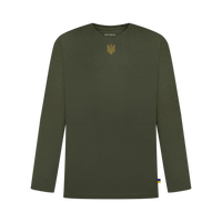 Cotton Embroidered Tryzub Long Sleeve - Saint Javelin