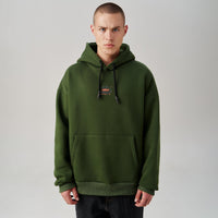 forest green 3rd army hoodie - male front