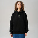 black 3rd army hoodie - female front