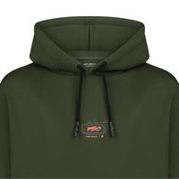 forest green 3rd army hoodie - ecom front close