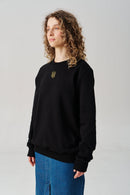 Crewneck Embroidered Tryzub Sweatshirt - Saint Javelin