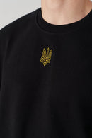 Crewneck Embroidered Tryzub Sweatshirt - Saint Javelin