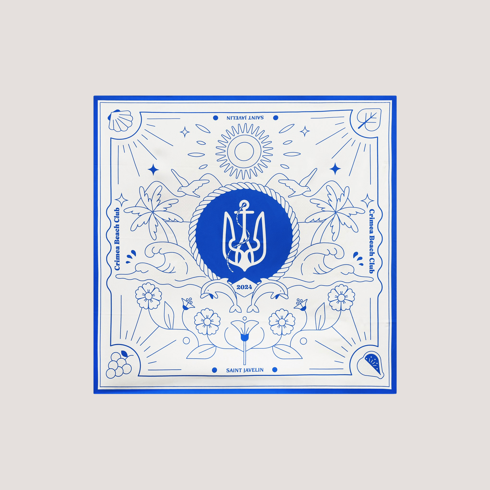 Crimea Silk Scarf – Anchor