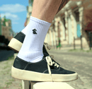 Embroidered Saint Javelin White Sock - Saint Javelin
