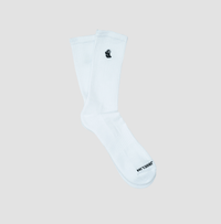 Embroidered Saint Javelin White Sock - Saint Javelin