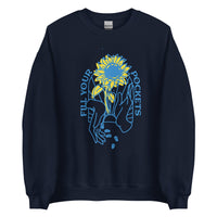 Fill Your Pockets - EN Sunflowers Adult Sweatshirt - Saint Javelin