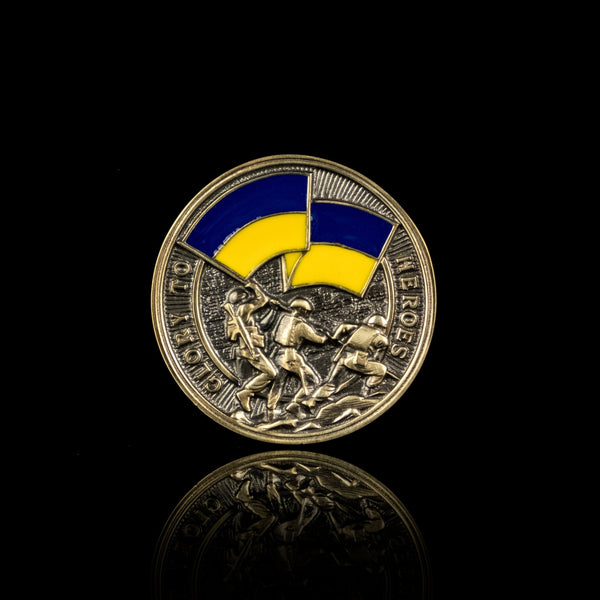 Flag of Freedom - Challenge Coin (Recycled Artillery Shells