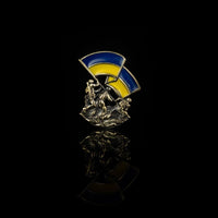 Flag of Freedom - Pin (Recycled Artillery Shells) - Saint Javelin