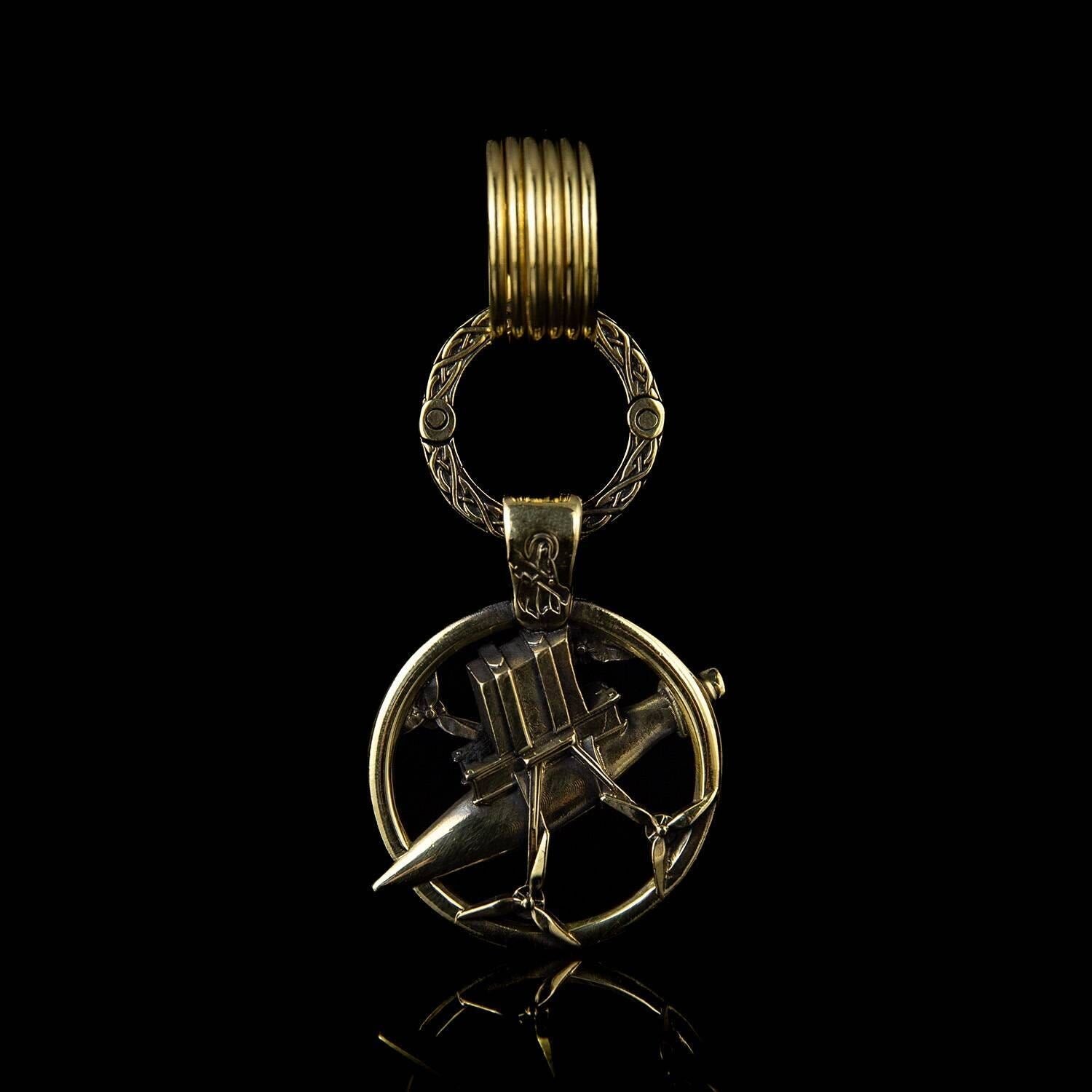 FPV Drone - Keychain (Recycled Artillery Shells)