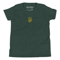 Freedom Embroidered Tryzub - Youth \ Teen TShirt - Saint Javelin