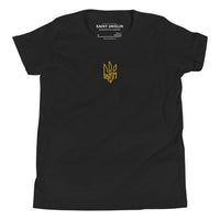 Freedom Embroidered Tryzub - Youth \ Teen TShirt - Saint Javelin