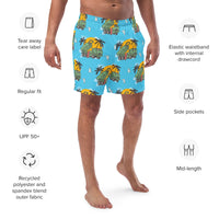 HIMARS TIME MADNESS - Men’s Swim Blue Shorts - Saint Javelin