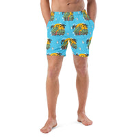 HIMARS TIME MADNESS - Men’s Swim Blue Shorts - Saint Javelin