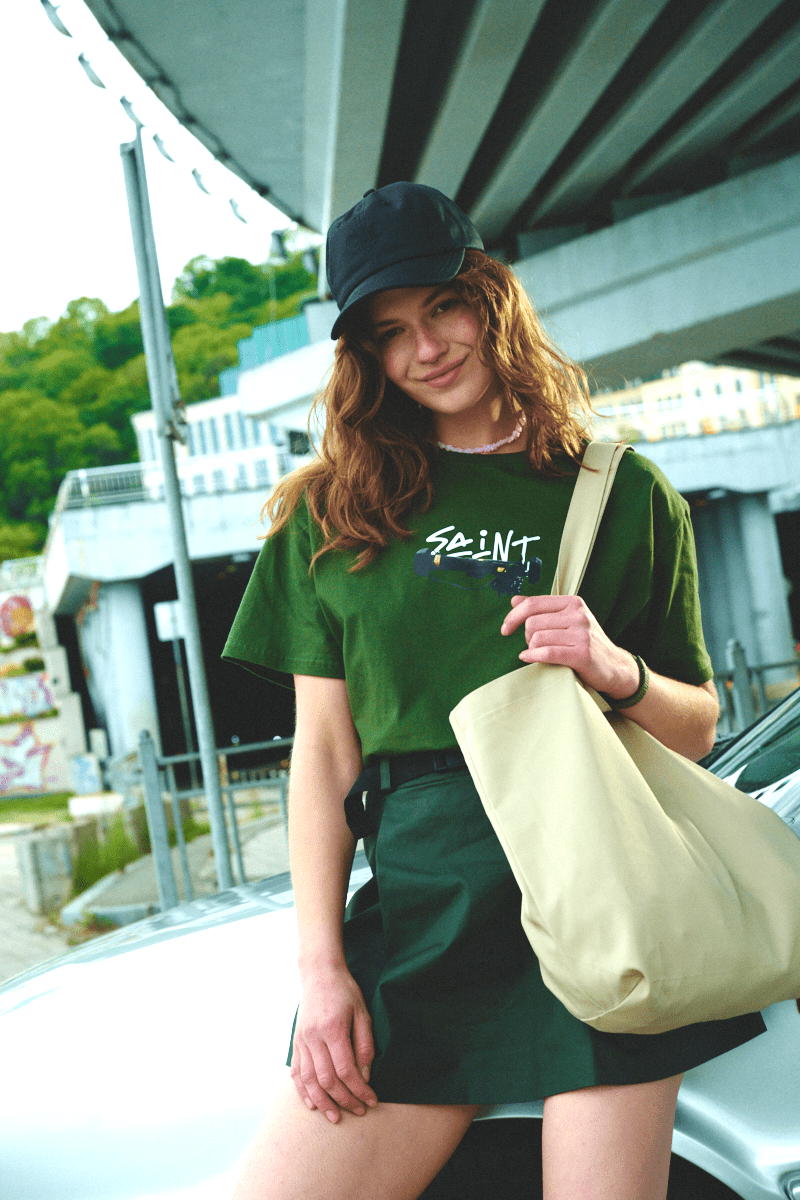 Javelin Graffiti – Khaki Green T-shirt - Saint Javelin