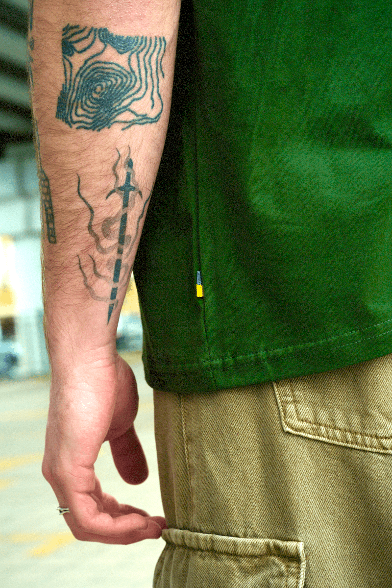 Javelin Graffiti – Khaki Green T-shirt - Saint Javelin