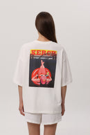 Ivory — Kerch Bridge T-Shirt, ivory oversized tee with Kerch back print