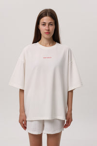 Ivory — Kerch Bridge T-Shirt, ivory oversized tee with Kerch back print