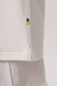 Ivory — Kerch Bridge T-Shirt, ivory oversized tee with Kerch back print