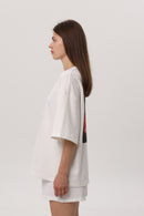 Ivory — Kerch Bridge T-Shirt, ivory oversized tee with Kerch back print