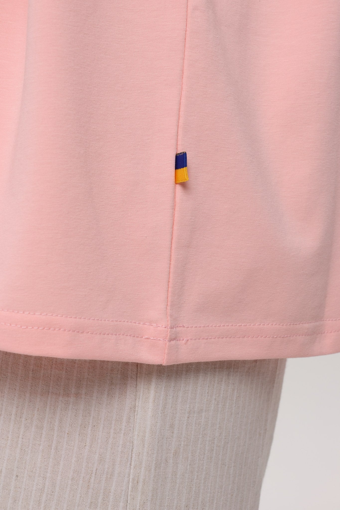 Peach — Kerch Bridge T-Shirt, peach oversized tee with Kerch back print