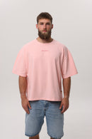 Peach — Kerch Bridge T-Shirt, peach oversized tee with Kerch back print