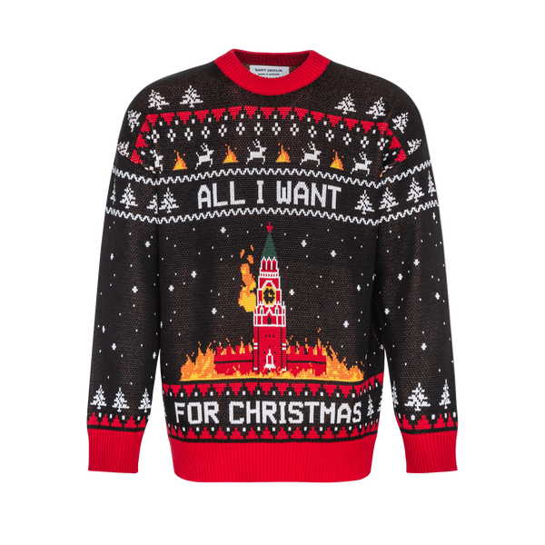 Knitted BURNING KREMLIN Christmas Sweater – Saint Javelin