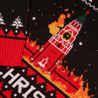 В'язаний новорічний светр BURNING KREMLIN