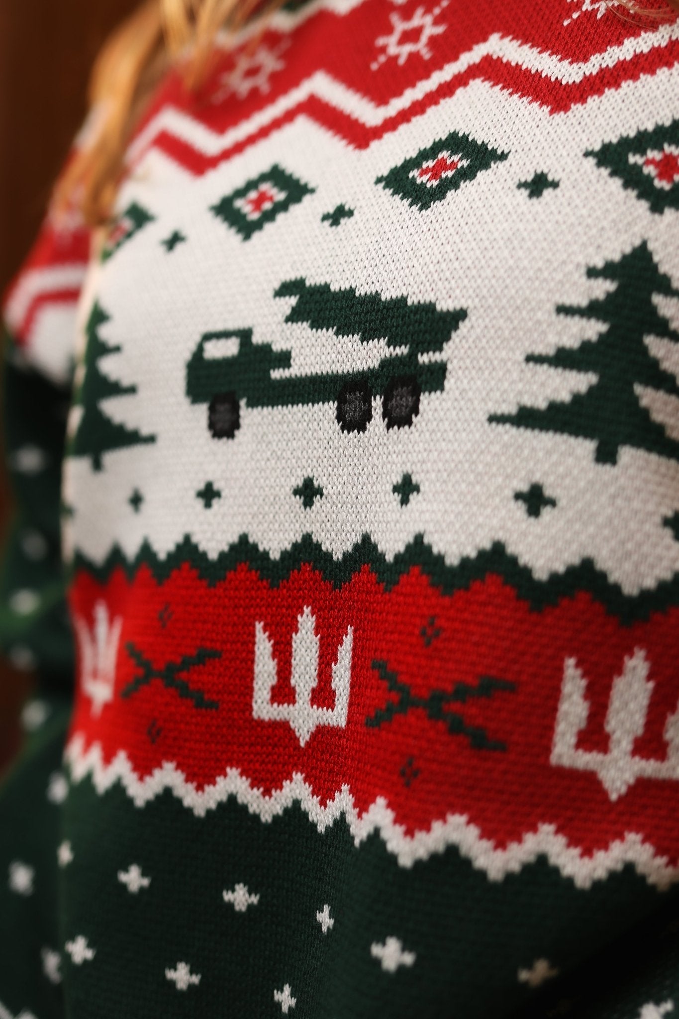 Knitted HIMARS Christmas Sweater