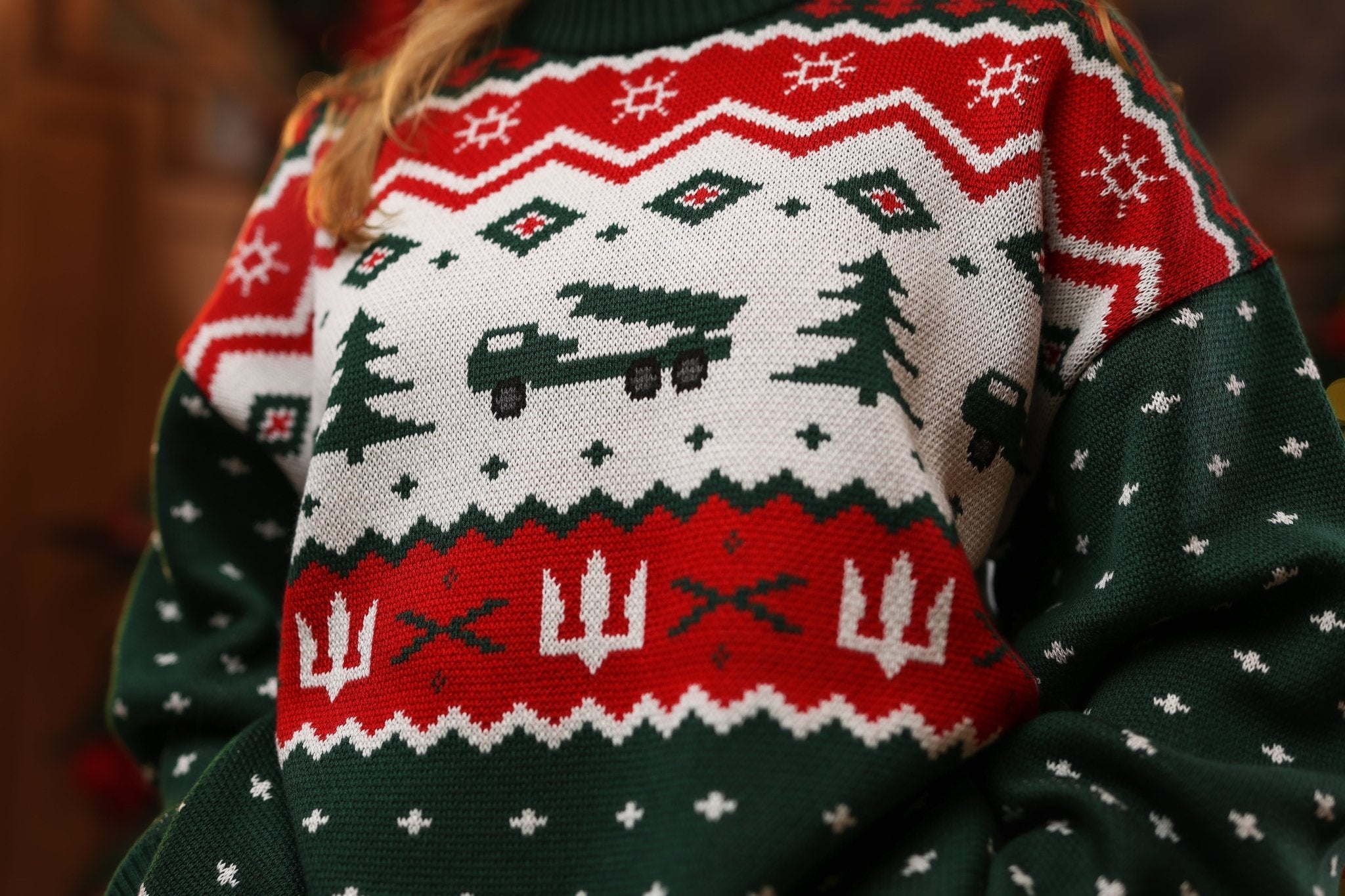 Knitted HIMARS Christmas Sweater