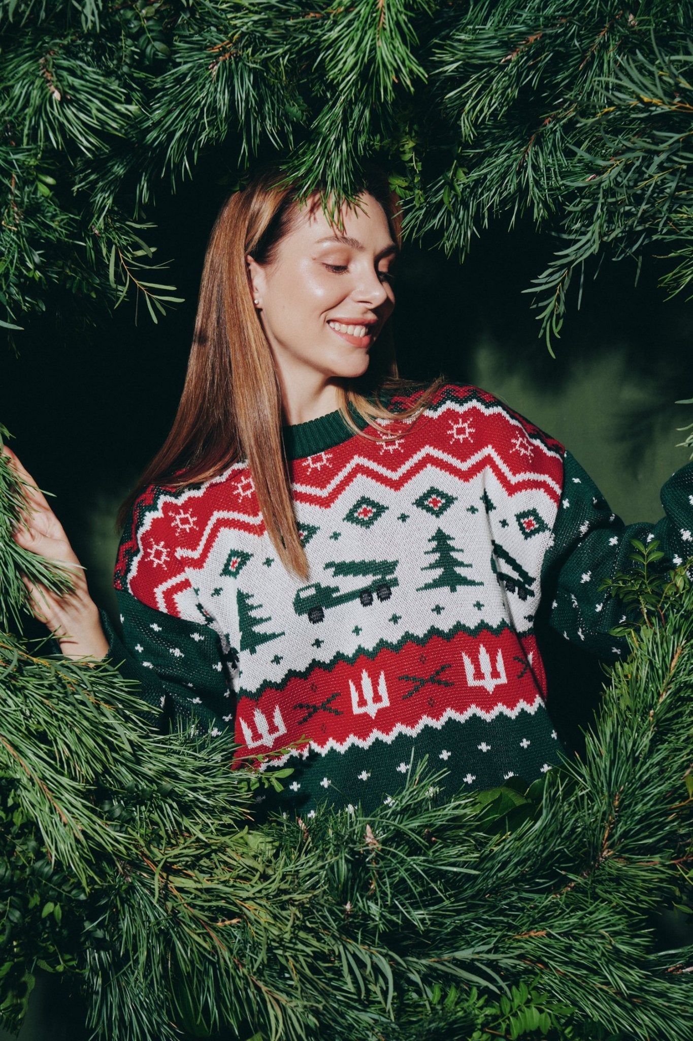 Knitted HIMARS Christmas Sweater