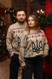 Knitted TRYZUB Christmas Sweater