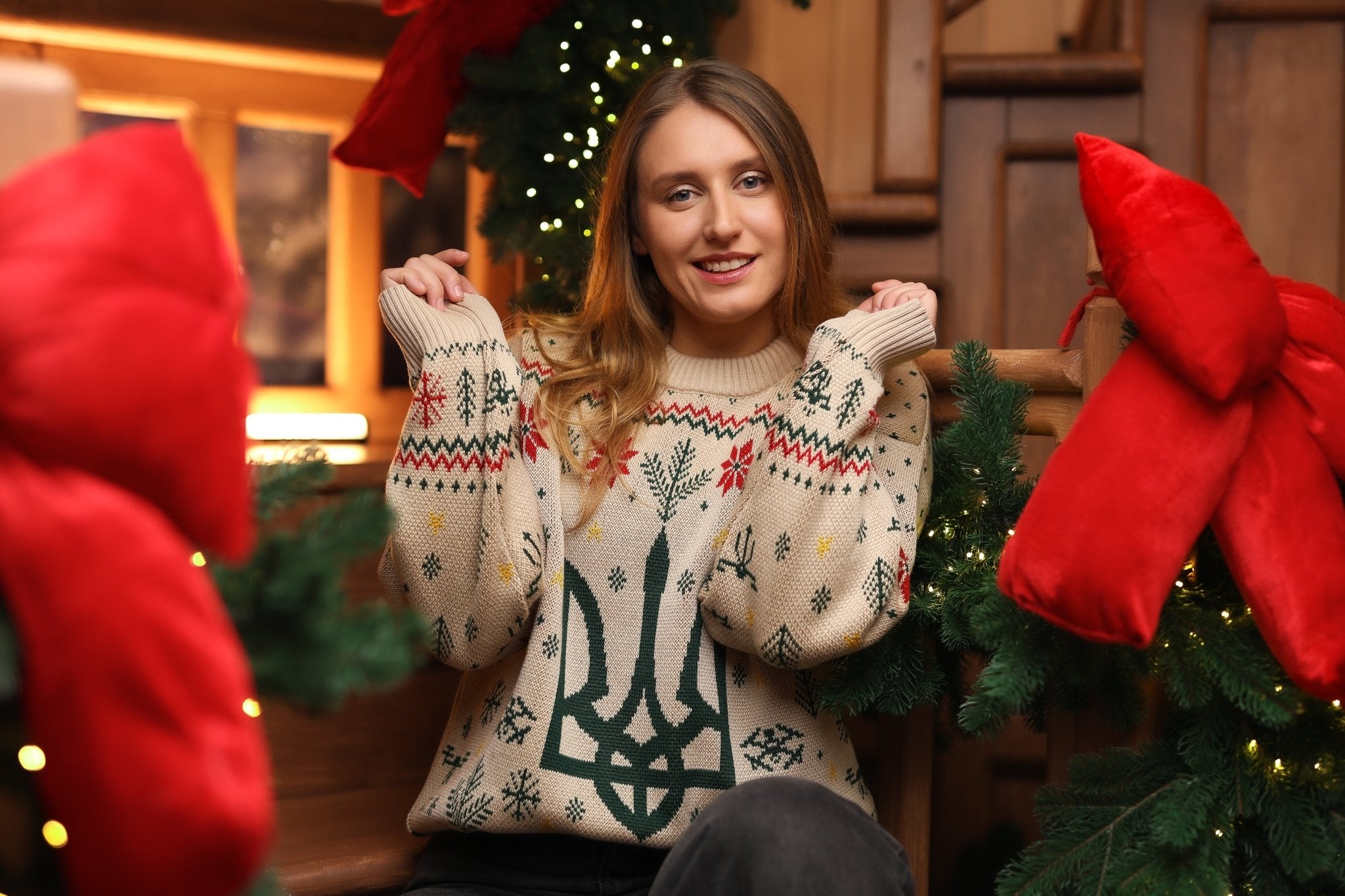 Knitted TRYZUB Christmas Sweater – Saint Javelin