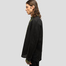 Linen Vyshyvanka “Syla” – Black Embroidered Shirt - Saint Javelin