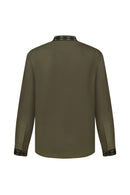 Black / Green — Saint Javelin vyshyvanka, embroidered linen shirt