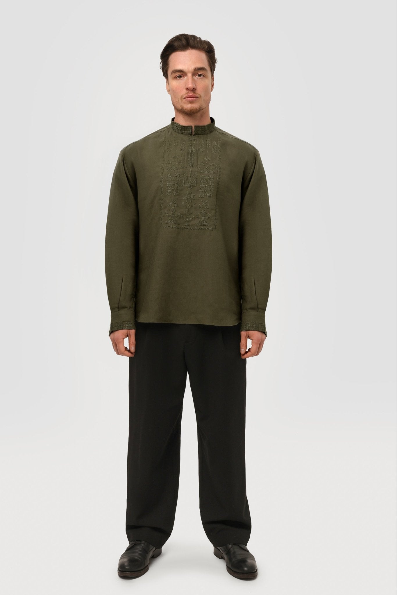 Linen Vyshyvanka Syla - Embroidered Shirt – Saint Javelin