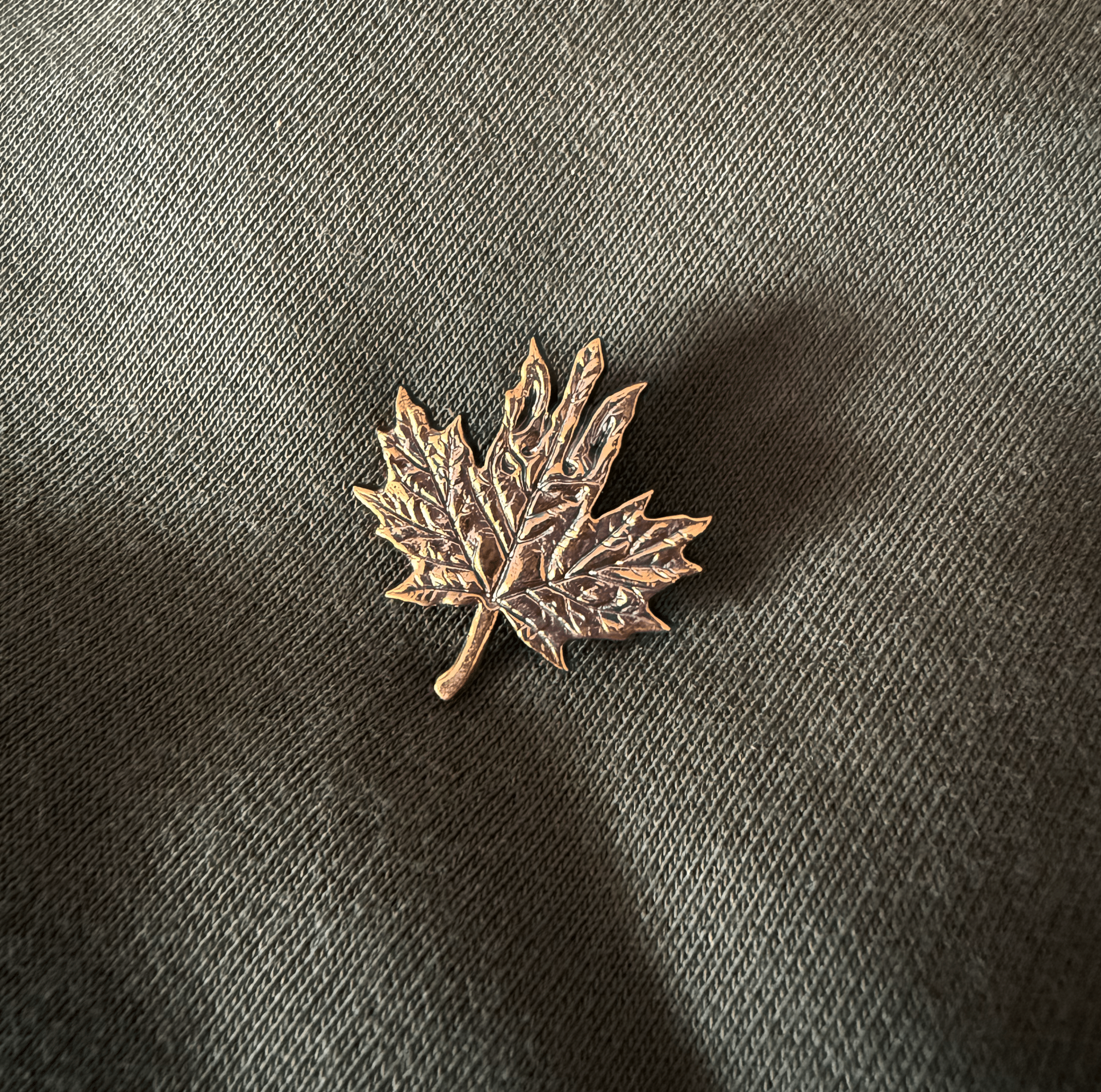 Maple Leaf Tryzub - Pin (Recycled Artillery Shells)