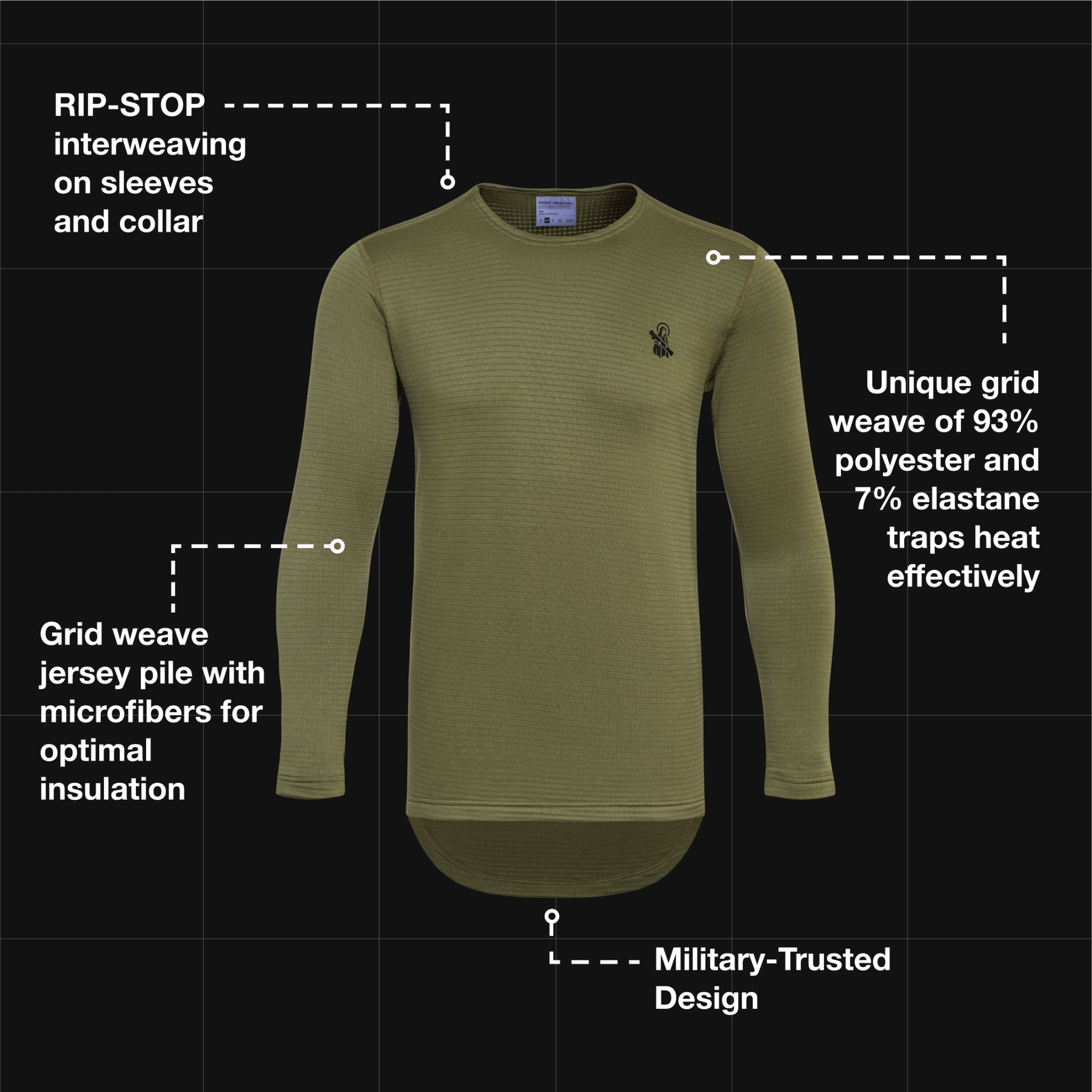 Military Grade Thermal Set - Longsleeve and Bottoms - Saint Javelin