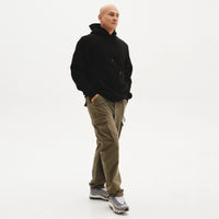 Morse Code Hoodie - Brushed Fleece Black - Saint Javelin