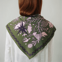 Osynova Silk Scarf - Green - Saint Javelin