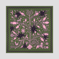 Osynova Silk Scarf - Green - Saint Javelin