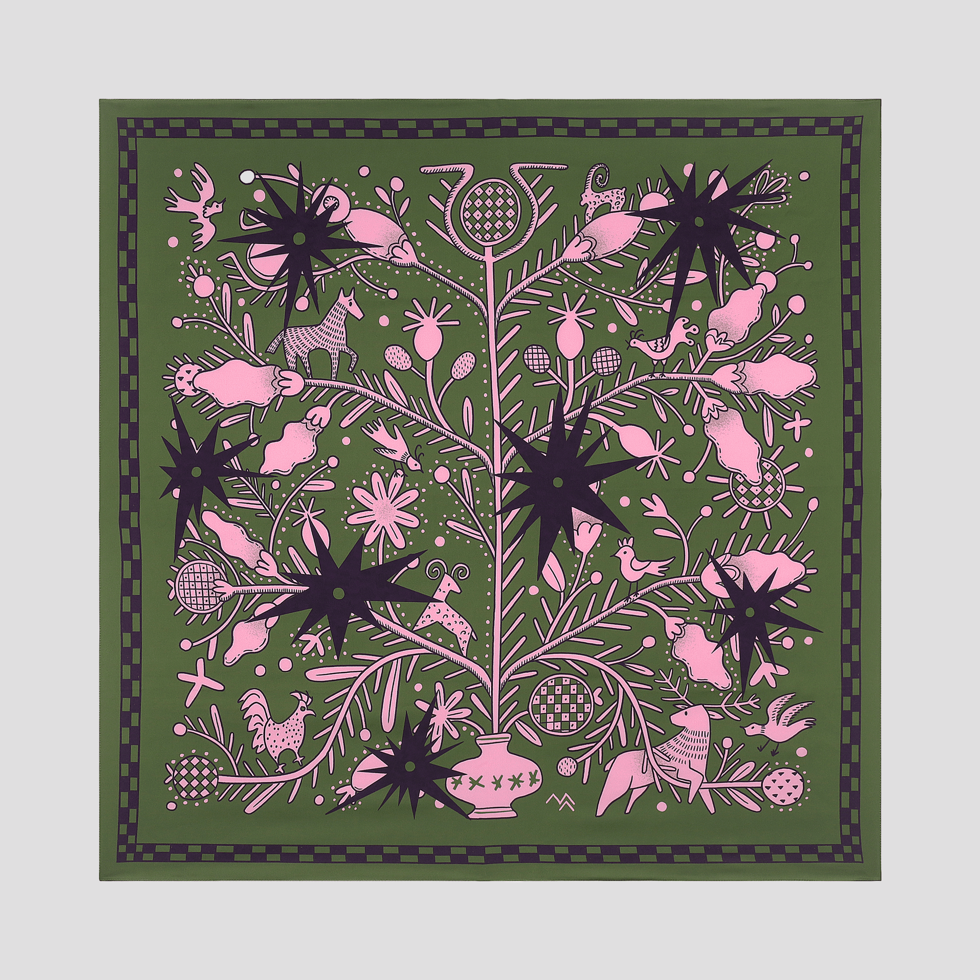 Osynova Silk Scarf - Green