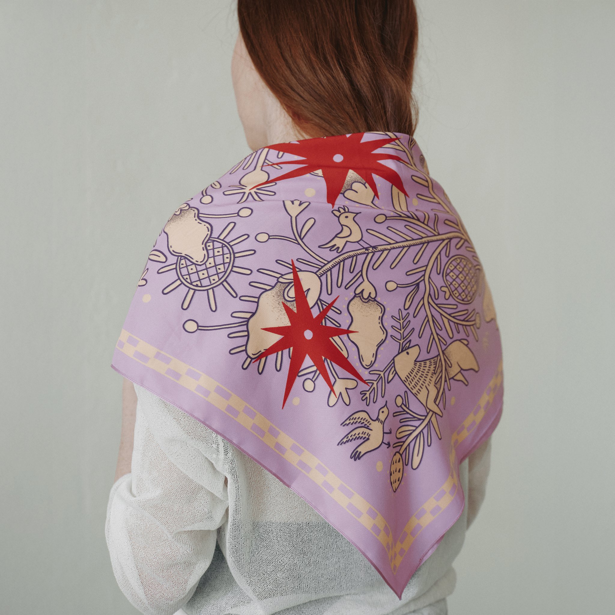 Osynova Silk Scarf - Pink