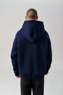 Oversized Embroidered Tryzub Hoodie - Saint Javelin