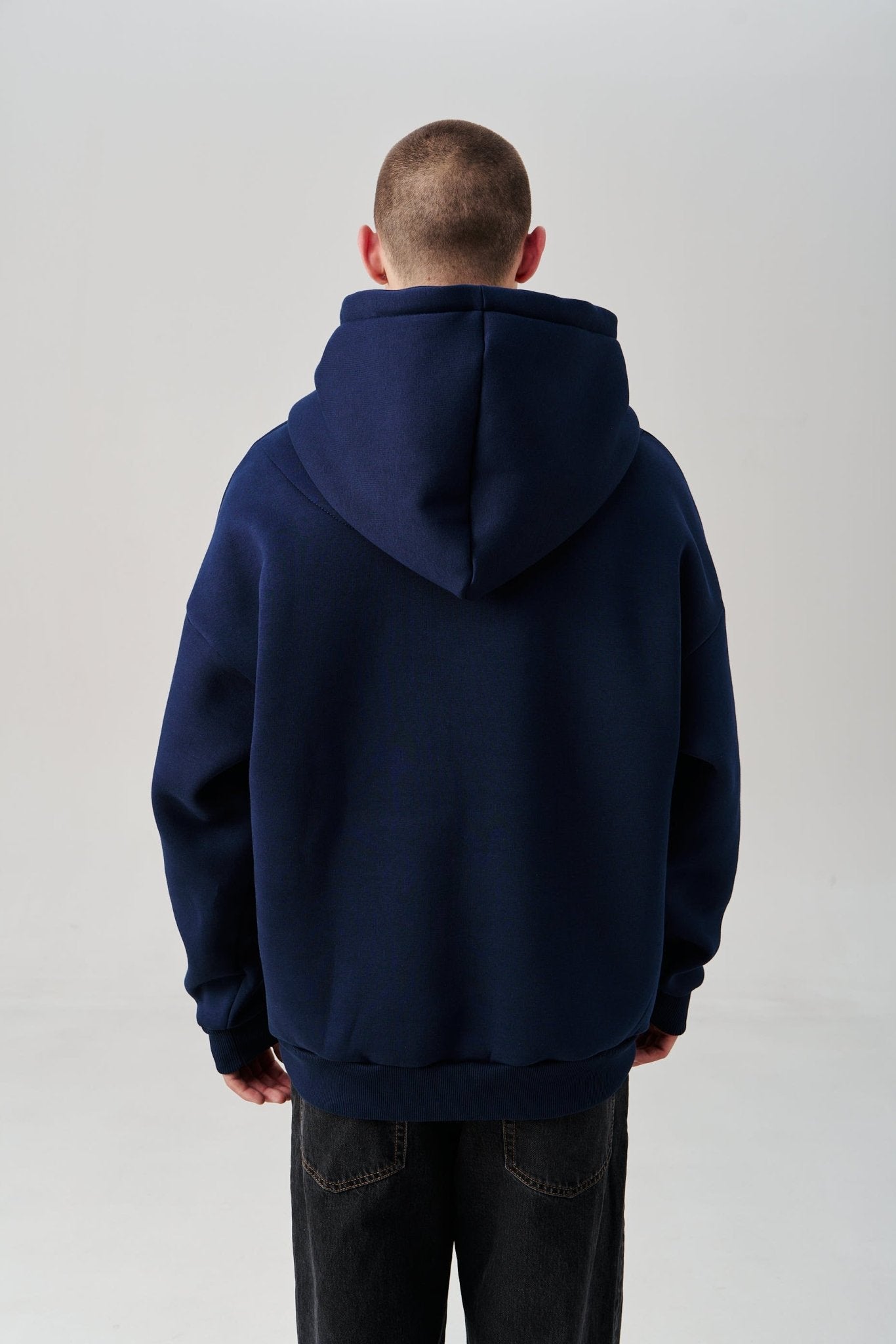 Oversized Embroidered Tryzub Hoodie - Saint Javelin