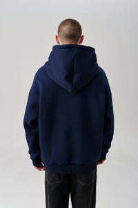 Oversized Embroidered Tryzub Hoodie - Saint Javelin
